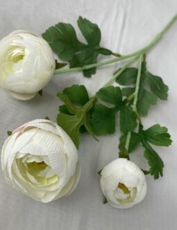 3 head Meimei ranunculus rose branch